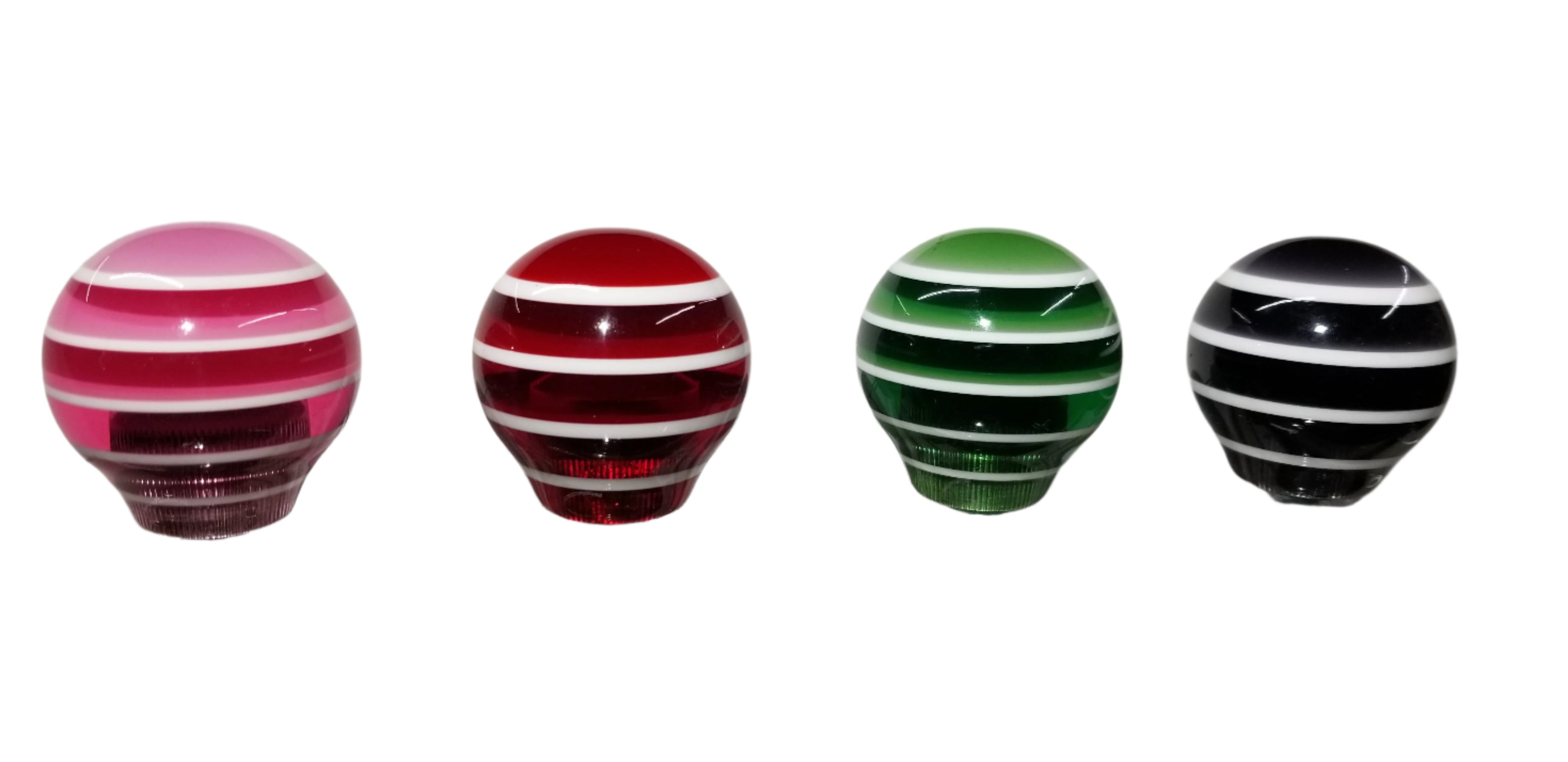 Acrylic Knobs Short Horizontal Stripes