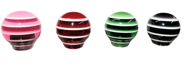 Acrylic Knobs Short Horizontal Stripes