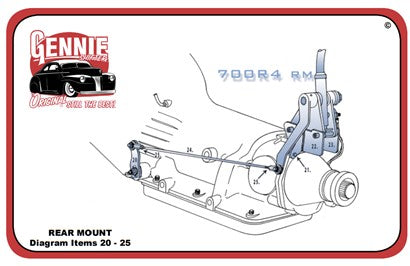 GM 4L60, 4L60E, 700R4, TH400 CLAMSHELL Shifter Mounting Kit ONLY