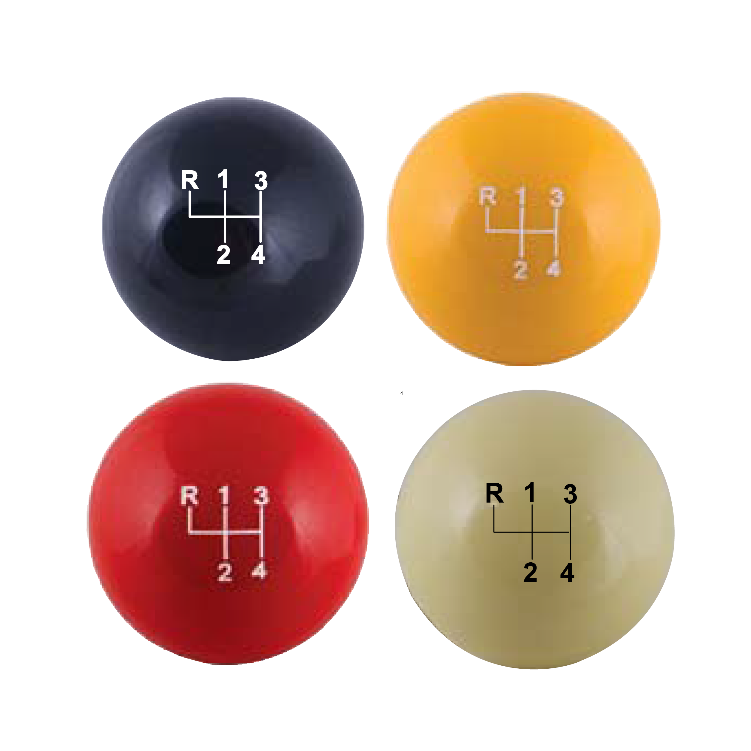 Engraved 4 Speed Reverse Up Left (RUL)
