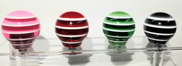 Acrylic Knobs Short Horizontal Stripes