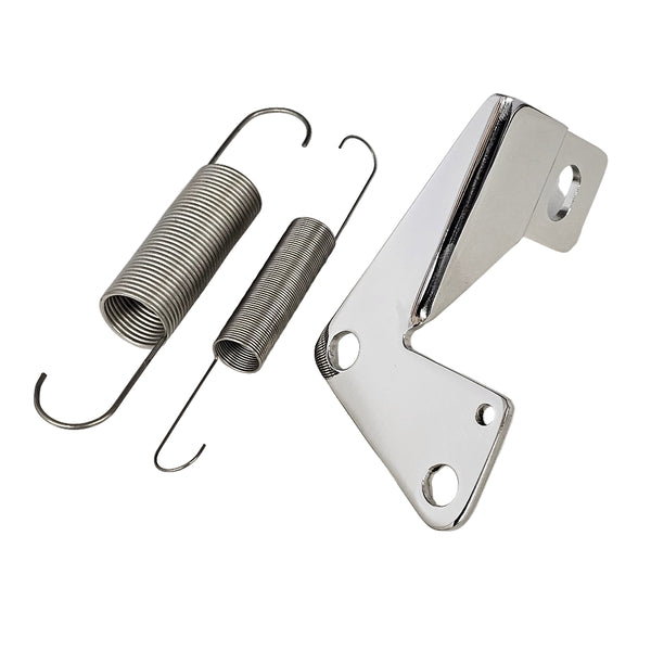 #2 Carb Bracket Dual Throttle -Spring SS # 3014