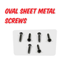 Oval Sheet Metal Screws - 6 PACK